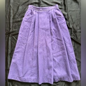 Evan Picone Purple A-Line Skirt